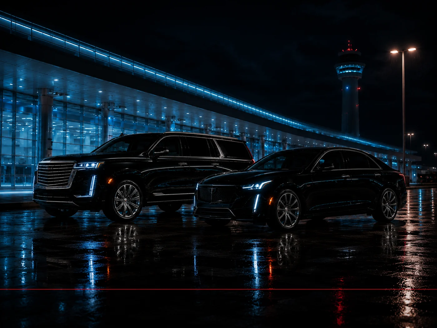 C Ya Again Executive SUV and Sedan at the airport